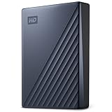 WD 4TB My Passport Ultra, Blue, Portable External Hard Drive, backup software with defense against...
