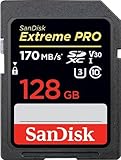 [Older Version] SanDisk 128GB Extreme PRO SDXC UHS-I Card - C10, U3, V30, 4K UHD, SD Card -...
