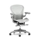 Herman Miller Aeron Ergonomic Chair - Size C, Mineral