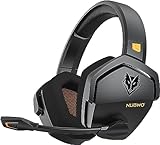 NUBWO Wireless Gaming Headset with Mic for Ps5 Ps4 PC, Zero Interference, 100-Hour Battery All-Day...