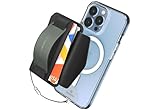 Sinjimoru for 3 in 1 MagSafe Wallet 2600g Magnetic Strength Phone Grip with Stretchy Fabric Secure...