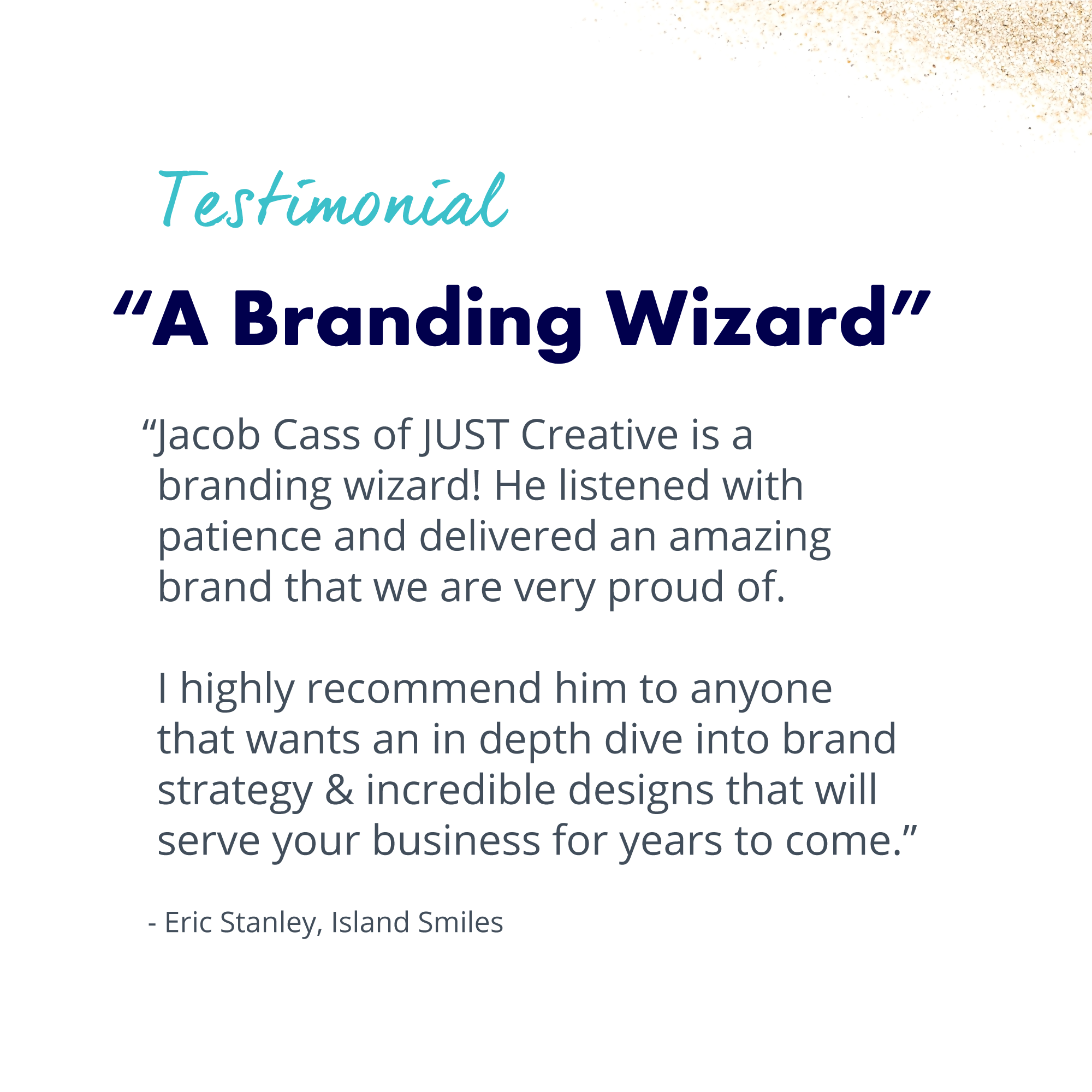 Testimonial for Branding