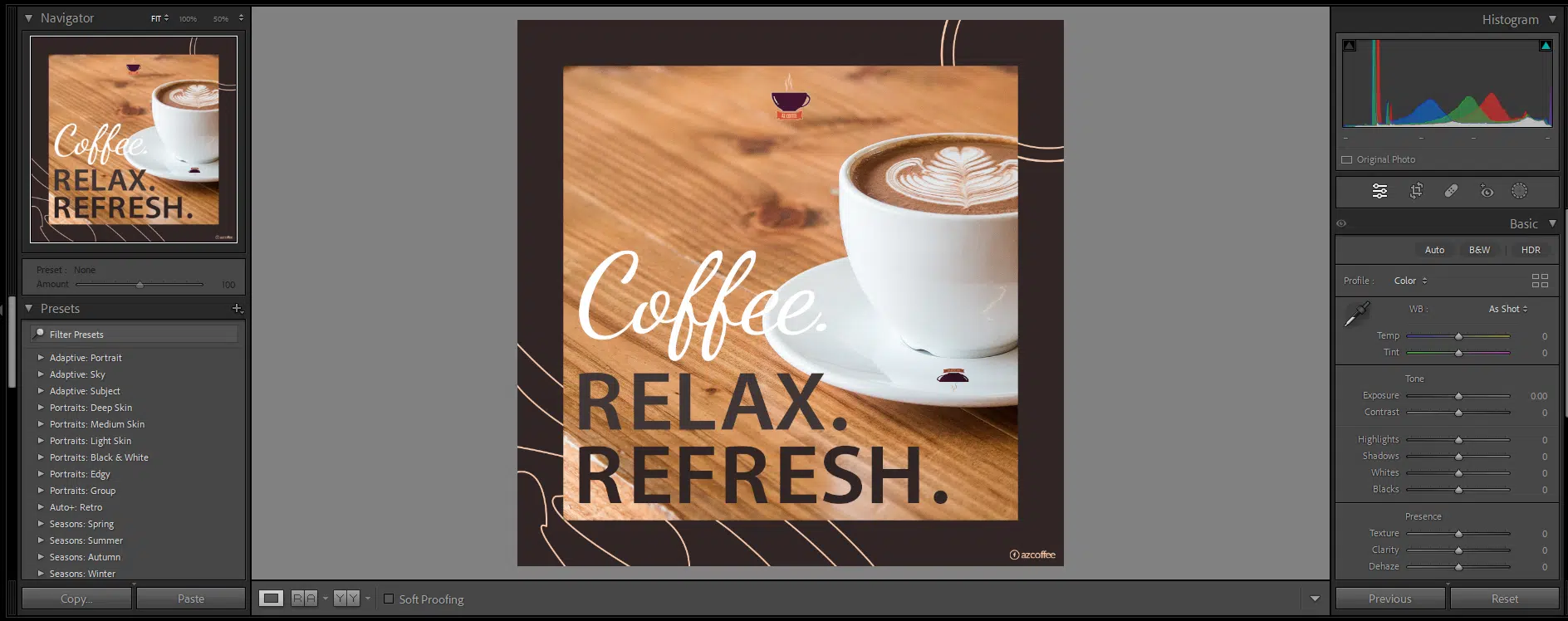 Lightroom Develop feature