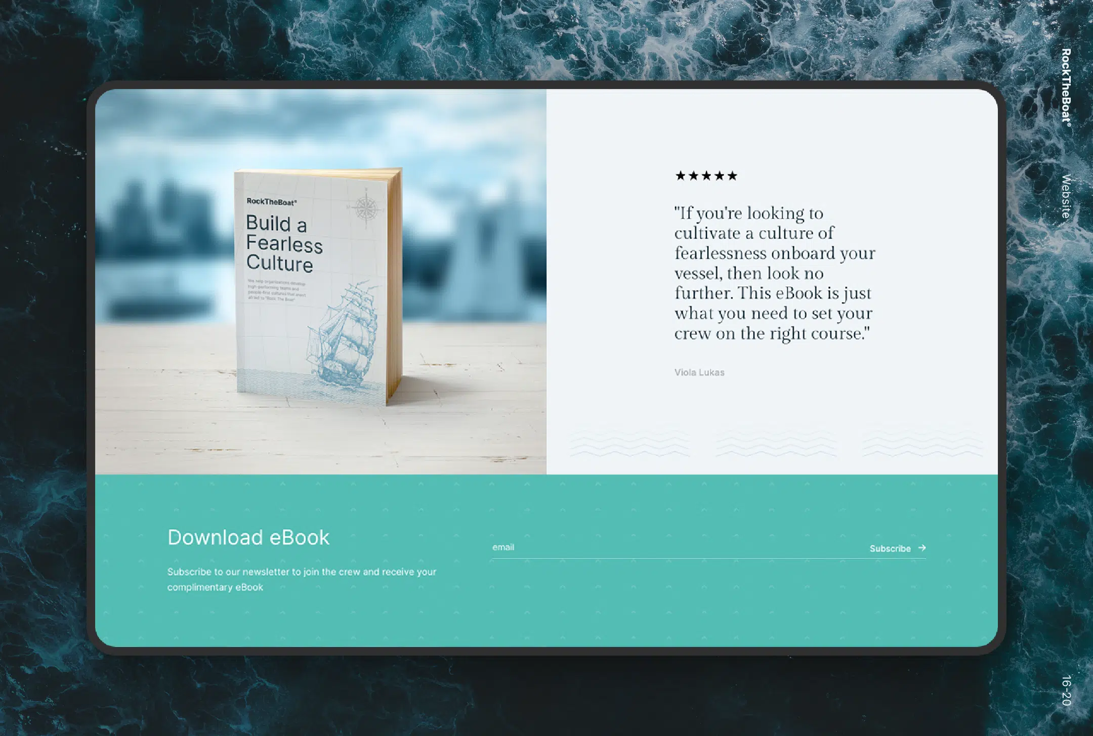 Rock The Boat Website eBook