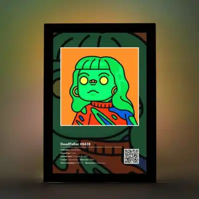 NiFTy Vertical Backlit Display.