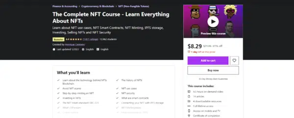 The Complete NFT Course - Learn Everything About NFTs. 
