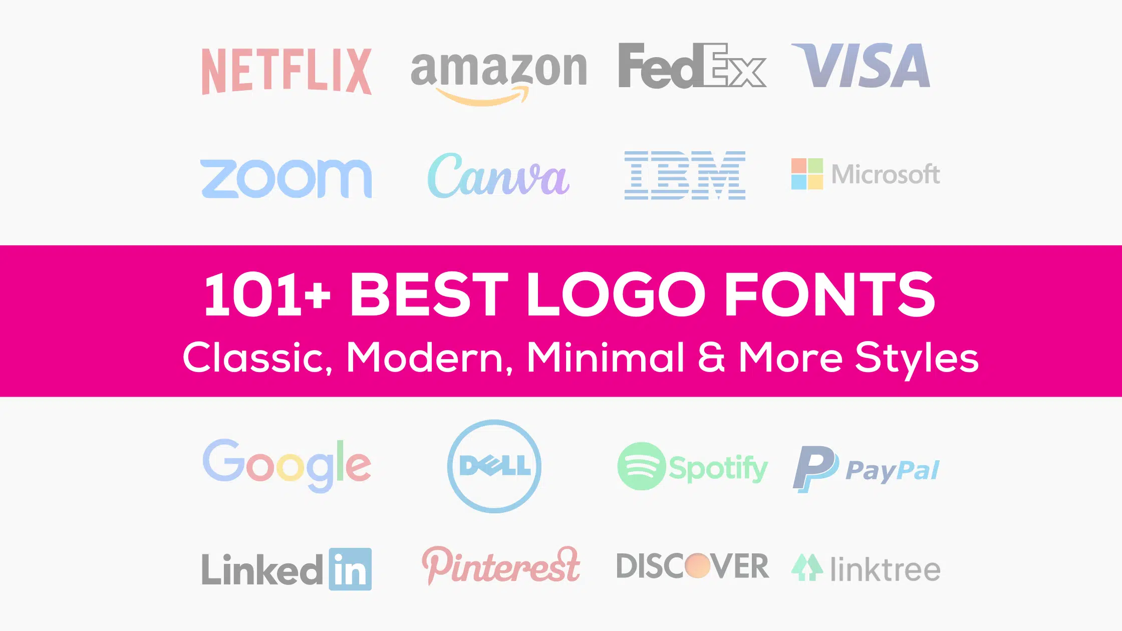 101+ Best Logo Fonts