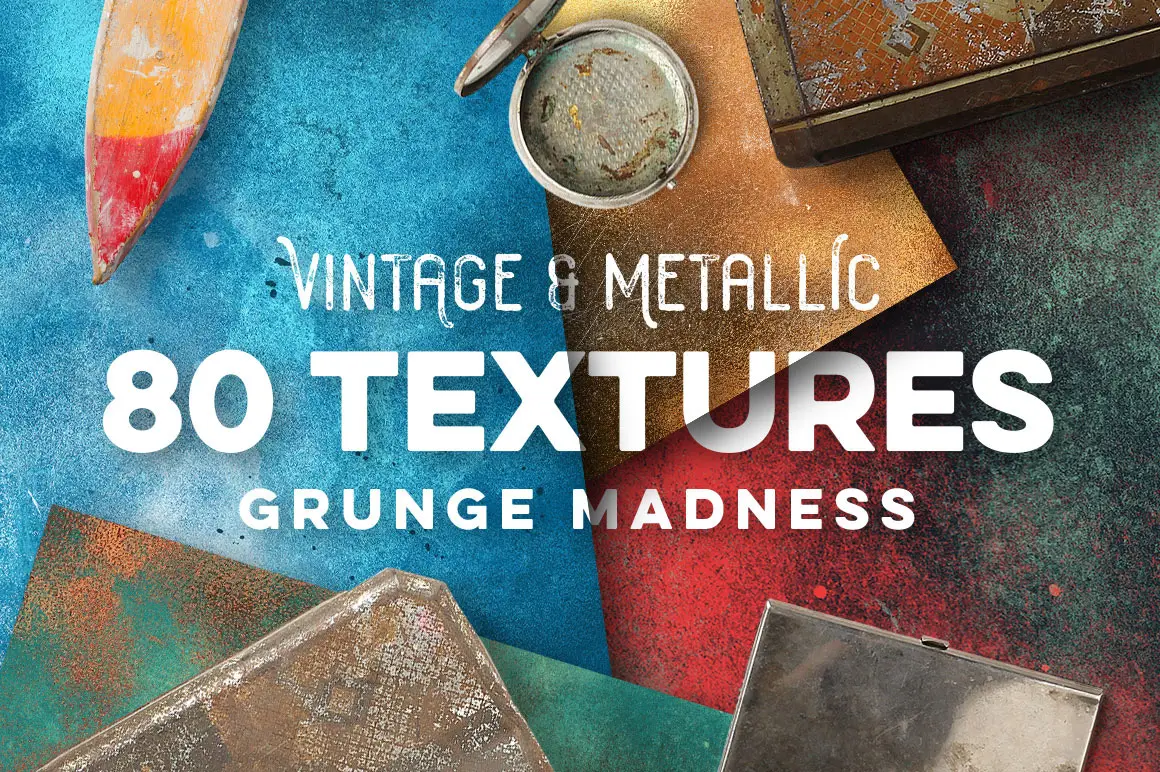 80 Vintage & Metallic Textures