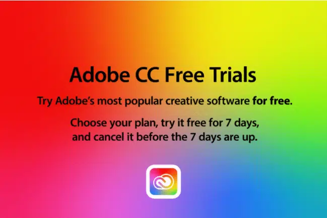 Adobe CC Free Trials