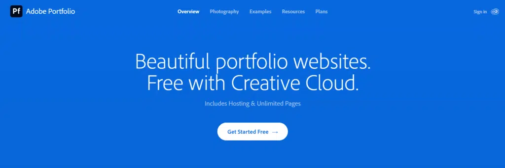 Adobe Portfolio
