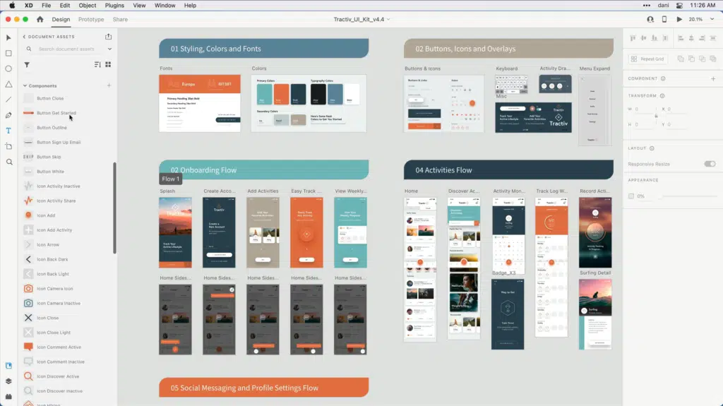 Adobe XD User Interface