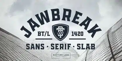 A sans serif slab Basketball Font