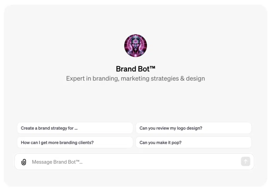 BrandBot™ User Interface