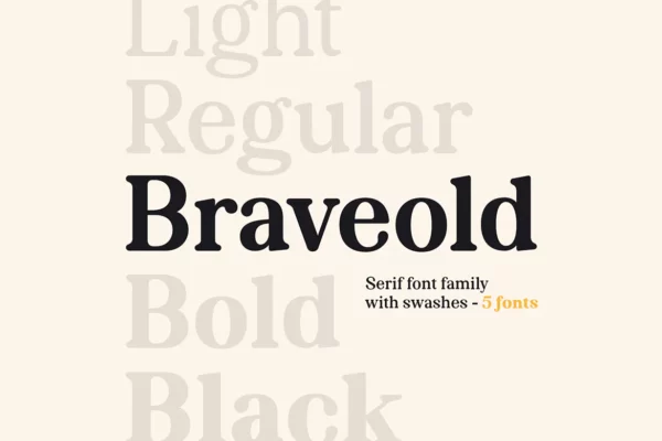 Braveold Font Family