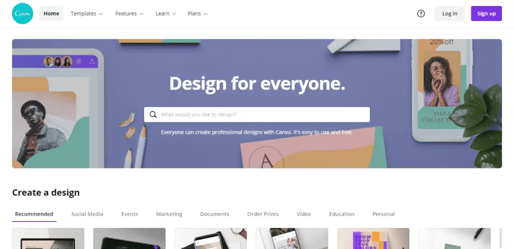 Canva - One of the best Photoshop Alternatives
