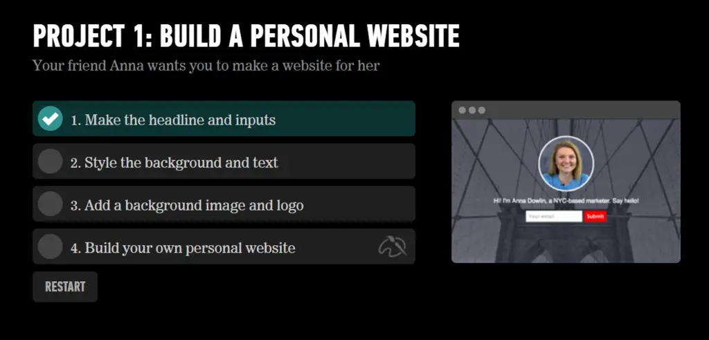 Dash General Assembly free online coding course project