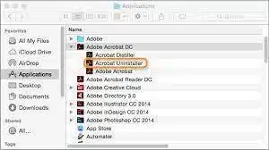 Uninstall Adobe products
