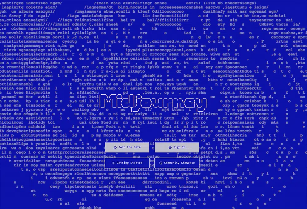 Midjourney AI-Generating Art Application Home Page