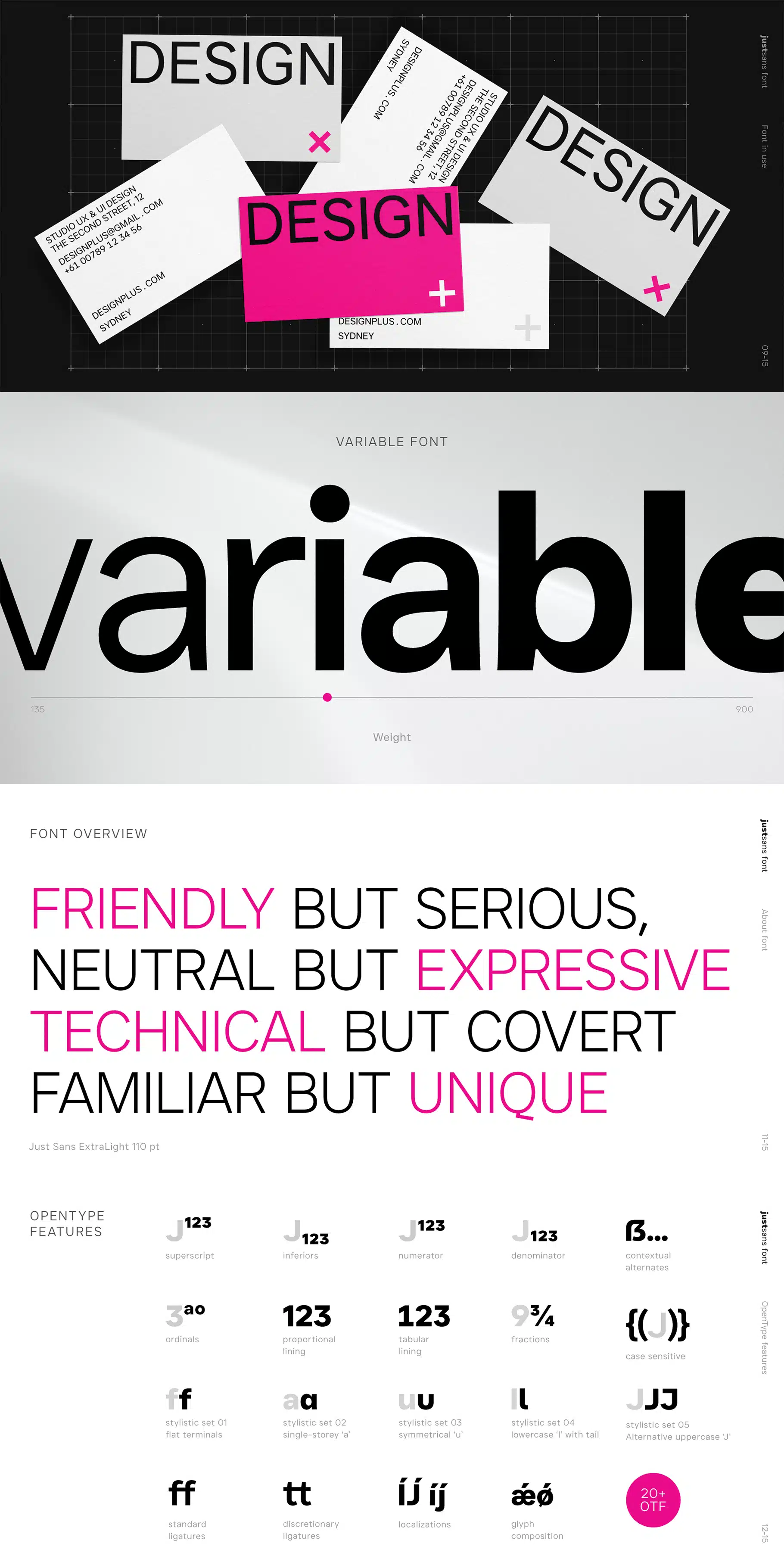 Just Sans® Clean Modern Minimal Geometric Typeface - FREE FONT