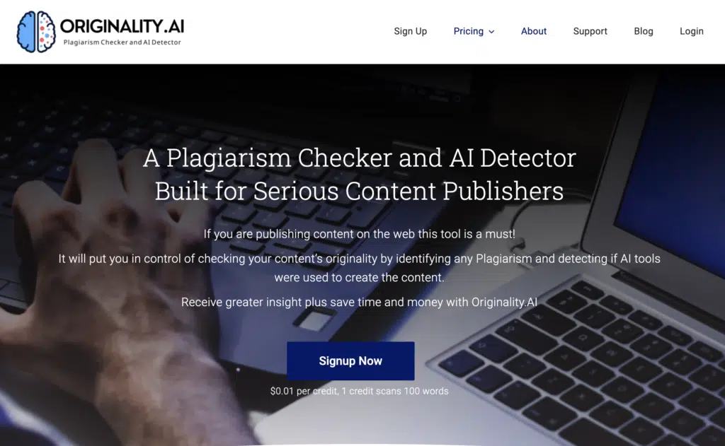 Originality AI Plagiarism Detector