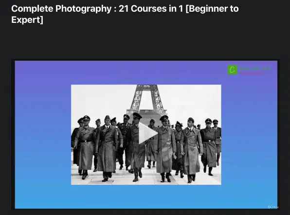 Complete Photography : 21 Courses in 1 [Beginner to Expert]