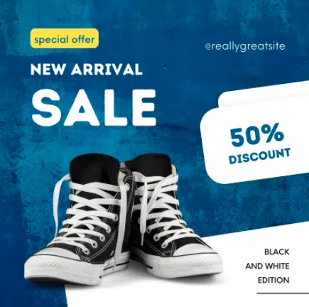 Modern New Arrival Shoes Sale Instagram Post Template