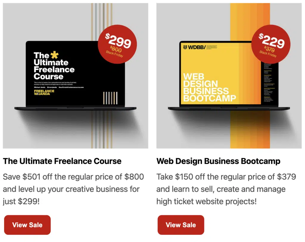 Michael Janda Black Friday Sale