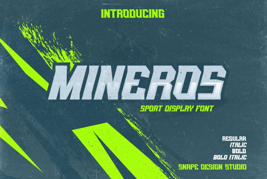 Mineros Basketball fonts