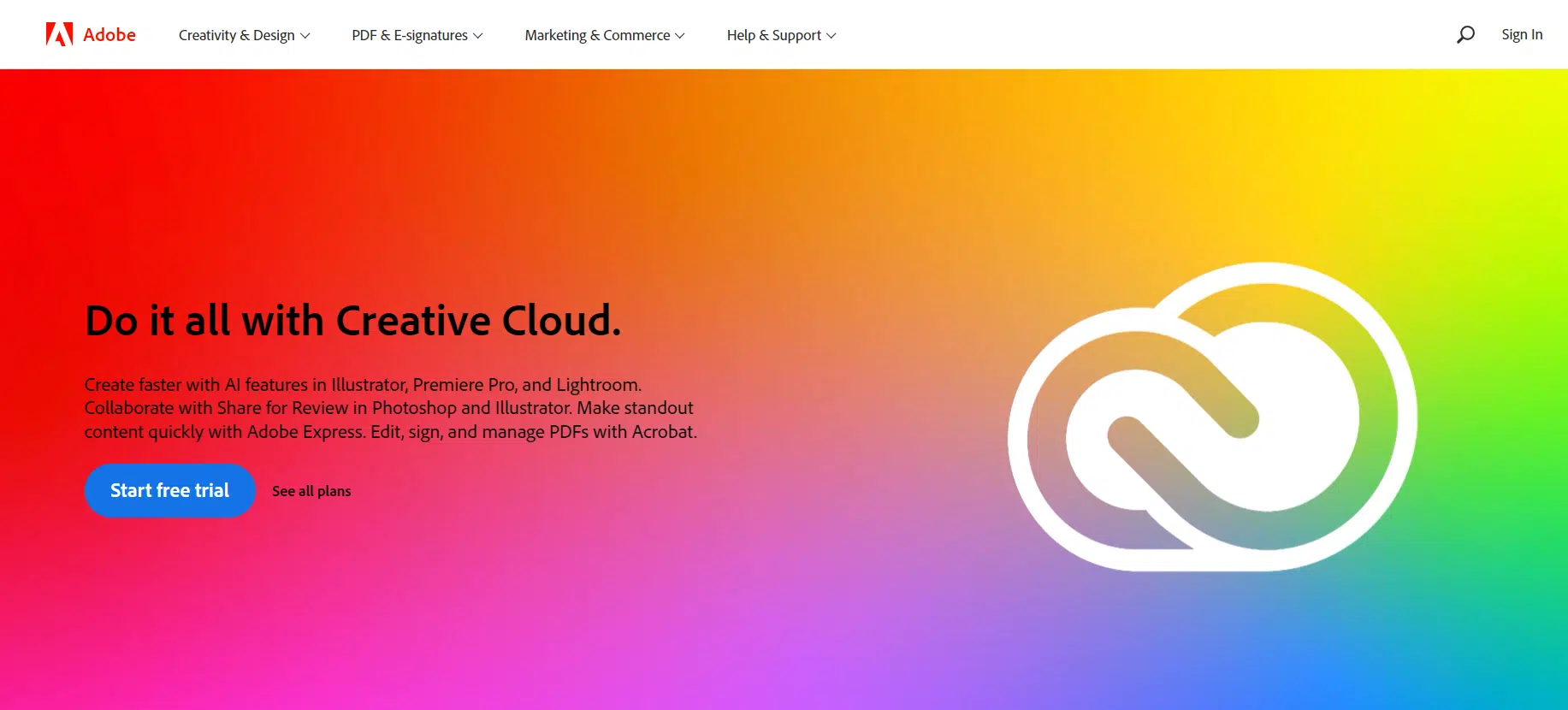 Adobe - Access your account through Adobe's website