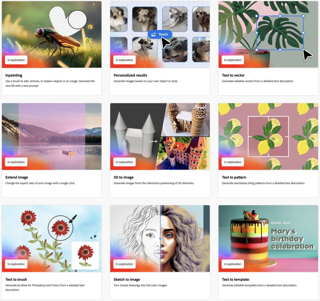 Upcoming Adobe FireFly Features